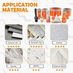 BGTEC Diamond Core Drill Bits-9PCS 5/8-11 Thread Tile Hole Saw 20/25/35/50/75mm+50mm Beveling Chamfer Bit+20mm Finger Bit+SDS/HEX Adapter for Pocelian Tile Ceramic Marble Granite Stoneware