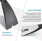 Lytool 12" Cats Paw Pry Bar & Nail Puller - Heat-Treated Steel Precision Tool for Carpenters & DIYers | Ergonomic Grip