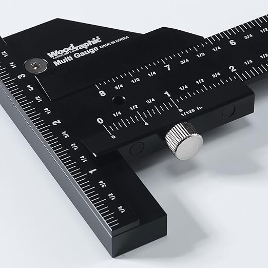 Scriber Gauge 600mm – Long Metric Measuring and Marking Tool, Layout Gauge, CNC Aluminum Ruler for Woodworking, Joinery, Cabinet, Framing and Furniture (New Version)