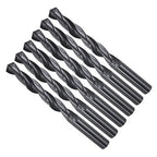 Drill Bit, 13mm Cutting Diameter, 4241 HSS Nitriding Black 118° Cutting Angle Versatile Jobber Bits - (Applications: for Drilling Plastic Wood Soft Metal), 6-Pieces