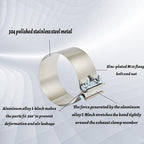 Butt Joint Band Clamps,Exhaust Muffler Clamp Exhaust Pipe Clamps Sleeve Stainless Steel (2, 6'')