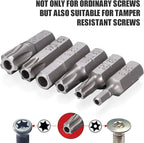 214-Piece Screwdriver Bit Set S2 Steel Drill bit set Power Bit Set with Security Bits