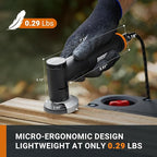 WX996L Crafting Tool Combo Kit - Rotary Tool, Wood and Metal Crafter, Airbrush, Heat Gun, Grinder and LED Flex Light in Carry Bag
