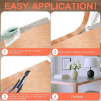 GSCIT Club Rose Gold Edge Banding, 2 Inch x 50ft Aluminum Brushed Edge Banding PVC Edge Trim for Cabinet Repair Furniture