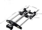 HFS(R) 9 Inch Woodworking Bench Vise, Heavy Duty Front Screw Vise for Workbench Chrome plating Leg Vise Hardware Woodworking with Mounting Screws