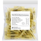 50PCS Heat Shrink Butt Connectors, Solder Butt Splice for Marine Automotive,Yellow