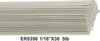 Aluminum 5356 TIG Welding Rod TIG Welding Wire ER5356 1/16"X36" 5Ib Box Tig Rods (1/16" 5 Pound Box) ER5356-063-36 (5)