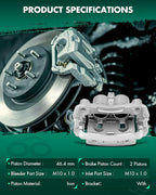 SCITOO 19B3123A 19B3122A Disc Brake Calipers Assembly with Bracket Fit For Nissan Frontier 2005-2021,For Nissan Pathfinder 2005-2012,For Nissan Xterra 2005-2015,For Suzuki Equator 2009-2012