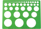 ALVIN, TD4000, Circle Guide Template, Drawing and Drafting Tool for Art, Architecture and Drafting 8.625 inches x 11.125 inches x .030 inches