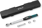 Heavy-Duty 1/2-Inch Drive Digital Torque Wrench, 15-295 ft-lb (20-400 Nm), ±2% Accuracy - High-Torque Electronic Wrench with Buzzer & LED Alerts, Adapters for Truck, Tractor & Farm Equipment