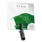 Flex Vue Inspection Mirror with Threaded Adapter, 8 inch x 10 inch - 4 Pack