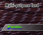 BORED? PARACORD! 550 lb Paracord - Ideal for Crafting, Camping, DIY Projects, Active & Military Outdoors - Strong Survival Rope - Tactical Parachute Cord Type III - Pig Skin 250 Feet