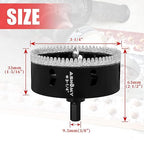 3-1/4 Inch Diamond Hole Saw with Pilot Drill Bit, 3-1/4" Serrated Brazing Tile Hole Saw Diamond Core Drill Bits with Guiding Bit for Ceramic Porcelain Tile Glass Stone Granite Marble