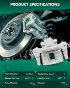 SCITOO Rear Left Brake Caliper with Bracket 18B5105 Compatible for Chrysler 0/Sebring, for Dodge Avenger, for Dodge Caliber, for Jeep Compass/Patriot, for Mitsubishi Lancer/Outlander Sport/RVR