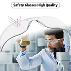 Clear Safety Glasses Bulk of 10 ANSI Z87.1 Protective Eyewear Scratch-Resistant for Work, Lab, Construction