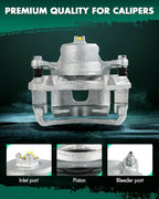 SCITOO 19-B1219 Front Left Disc Brake Caliper w/Bracket Fit For INFINITI For I30 1996-1997 1999,For Nissan For Maxima 1989-1993 1995-1999,For Nissan For Sentra 2000 2003-2006, Single Piston