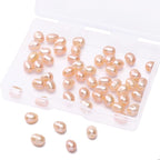 Natural Pearl Beads Rice 5-6mm Pink Freshwater Cultured Loose Gemstone Beads for DIY Jewelry Making 13.8''/Strand HQ