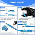 Qibaok 320PCS Heat Shrink Bullet Connectors Kit Female & Male Bullet Butt Terminals Insulated Waterproof Electrical Marine Crimp Automotive Connectors