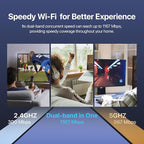 Tenda AC1200 Gigabit WiFi Router - Dual Band High Speed Wireless Internet Router, 3xWAN/LAN Gigabit Ports, 4x6dBi Antennas, MU-MIMO, Beamforming, IPv6, Guest WiFi, AP Mode(AC8)