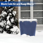 Backflow Preventer Insulation Cover-30 W x 24" H, 6 Layers Fabric Outdoor Pipe Insulation Cover with Aluminum Foil Layer Dupont Sorona Cotton, Backflow Cover for Winter Freeze Protection