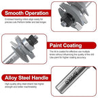 Professional 2PCS Bevel Style Rail and Stile Router Bits Set 1/2 Inch Shank, 3/8 Inch Cutting Depth, Up to 7/8 Inch Stock, Door Frame Shaper Cutters Raise Panel Making Router Bit Set
