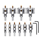 12Pcs TCT Hole Saw Kit for Hard Metal, 5/8" to 2-1/8”Inch Tungsten Carbide Tipped Metal Hole Saw Set, Hole Cutter Heavy Duty with Pilot Drill bit for Stainless Steel, Iron, Aluminum, Wood