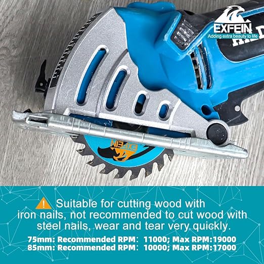 3 Inch Wood Cutting Disc - 24T TCT Carbide Tipped Teeth Compact Circular Saw Blade with 10mm Arbor, General Purpose for Cuttting in Wood Plastic and Composite Materials