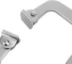 ZOENHOU 4 Pack 6" 9" 11" 14" Face Clamp C-Clamp Locking Pliers, Adjustable Vise Grip Clamps with Swivel Pad and Rubber Handle, Pocket Hole Clamp for Woodworking, Welding, Aligning