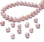 Natural Pearl Beads Potato 7-8mm Purple Freshwater Cultured Loose Gemstone Beads for DIY Jewelry Making 13.8''/Strand HQ