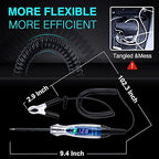 Automotive Test Light 3-60V DC Digital LED Circuit Tester, Heavy Duty Light Tester with Voltmeter, Auto Bidirectional Voltage Tester Electric Test Pen