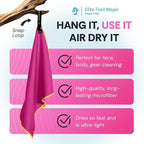 Backpacking Ultralight Quick Dry Microfiber Soft Fast Drying Hand and Face Towel Wash Cloth Camping Yoga Hiking Active Lifestyle Small (Magenta, Small)