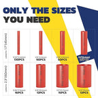 haisstronica 360PCS Heat Shrink Tubing,3:1 Ratio Adhesive Lined Marine Heat Shrink Tube Kit 8 Sizes(3/32"-5/8") Red