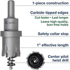 CS Unitec 1-1-166 2-1/16" x 1" TCT Tungsten Carbide-Tipped Hole Saw for Hand-Held Drills