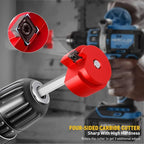 6PCS PVC Reamer Kit With 1/2inch, 3/4inch, 1inch, 1-1/4inch,1-1/2inch, 2inch Head Aluminum, PVC Fitting Saver For SCH40 Pipe