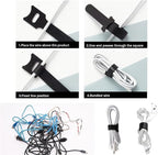 60 Pieces Cable Labels & Reusable Hook and Loop Fastening Ties Set - 30 Pieces Cord or Wire Labels & 30 Pieces Labels for Electronic Cords, Home & Office Cord Management