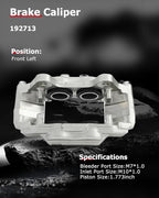 cciyu Front Left Brake Caliper Assembly 192713 2003 2004 2005 For Toyota For 4Runner,2001 2002 2003 2004 2005 2006 2007 For Toyota For Sequoia,2000 2001 2002 2003 2004 2005 2006 For Toyota For Tundra