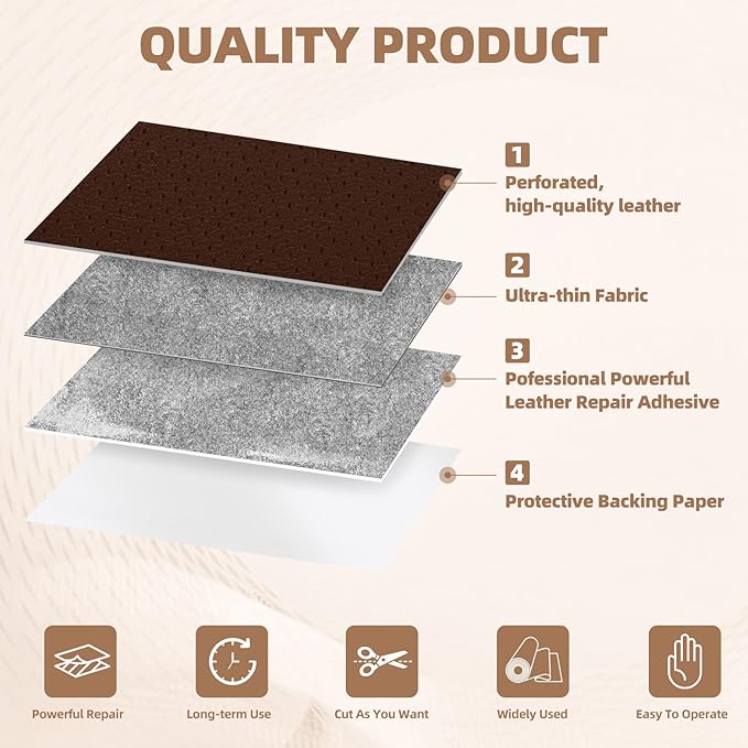 Leather Repair Patch, 17X158 inch Strong Sticky Repair Patch Self Adhesive Waterproof, DIY Large Vinyl Patches for Couches, Furniture, Sofa, Car, Chair (Black, 17X158 inch)