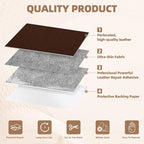 Leather Repair Patch, 17X158 inch Strong Sticky Repair Patch Self Adhesive Waterproof, DIY Large Vinyl Patches for Couches, Furniture, Sofa, Car, Chair (Black, 17X158 inch)