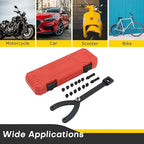 Variable Pin Spanner Wrench | 15PCS Adjustable Cylinder Spanner Wrench Set,1/2" Drive Ratchet Fan Clutch Pully Holder Wrench Tool Kit for Cars, Motorcycles