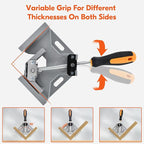 4 Pack Right Angle Clamp, Single Handle 90° Aluminum Alloy Corner Clamp, With Adjustable Swing Jaw 90° degree corner clamps for welding, woodworking