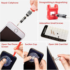 SHARDEN Precision Screwdriver Set, 122 in 1 Electronics Magnetic Repair Tool Kit with Case for Repair Computer, iPhone, PC, Cellphone, Laptop, Nintendo, PS4, Game Console, Watch, Glasses etc (Red)