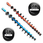 SST - Identibolt Flex - Portable Nut and Bolt Male and Female Thread Gauge Checker - Imperial SAE and Metric Threads - Measure & Mount Almost Anywhere - Double-Sided Gauges - Made in USA