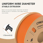 Official Creality Hyper PLA Filament 1.75mm, High Speed PLA 30-600mm/s 3D Printer Filament, Dimensional Accuracy +/-0.02mm, Fit Most FDM 3D Printers，1KG(2.2lbs) Spool Orange