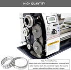INTSUPERMAI 8"× 24" Metal Lathe Mini Precision Benchtop Metal Lathe Metric Thread Hobby DIY Metal Lathe1100W Brushless Motor Metal Turning Machine with 4 Jaw/3 Jaw Chuck 110V