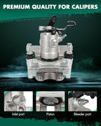 SCITOO Rear Right Brake Caliper With Bracket 19B6651 Compatible For Audi For A3 2010-2013,For Volkswagen For Type 1 2013-2019,For Volkswagen For Golf 2011,For Volkswagen For Jetta 2012-2018