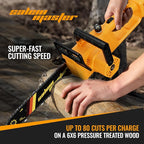 12" Electric Chainsaw Cordless, 20V Battery Powered Cordless Chain Saw, Chainsaw with 4.0Ah Lithium ion Battery and Charger