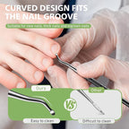 BALUCA Toenail File for Thick Nails & Ingrown Relief | Heavy Duty Metal Emery Board with Toenail Lifter for Seniors, Coarse Grit & Durable Stainless Steel Design (Black, 1.0, Count, 180/240 Grit)
