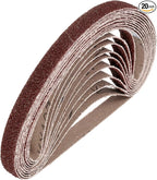 HARFINGTON 1/2 x 18 Inch Sanding Belts, 20 Pcs 36 Grits Aluminum Oxide Abrasive Belt Sander File Belt for Woodworking, Metal Polishing, Knife Sharpener