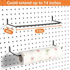 Pegboard Hooks, Pegboard Rack, Peg Locks, for Organizing Various Tools, 251 Pieces