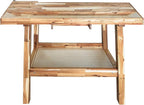 Olympia Tools 48-Inch Acacia Hardwood Workbench with Drawer - 330lbs Weight Capacity Heavy Duty Portable Wood Work Bench Table for Garage, Workshop, Home Storage - Woodworking Wooden Workbenches
